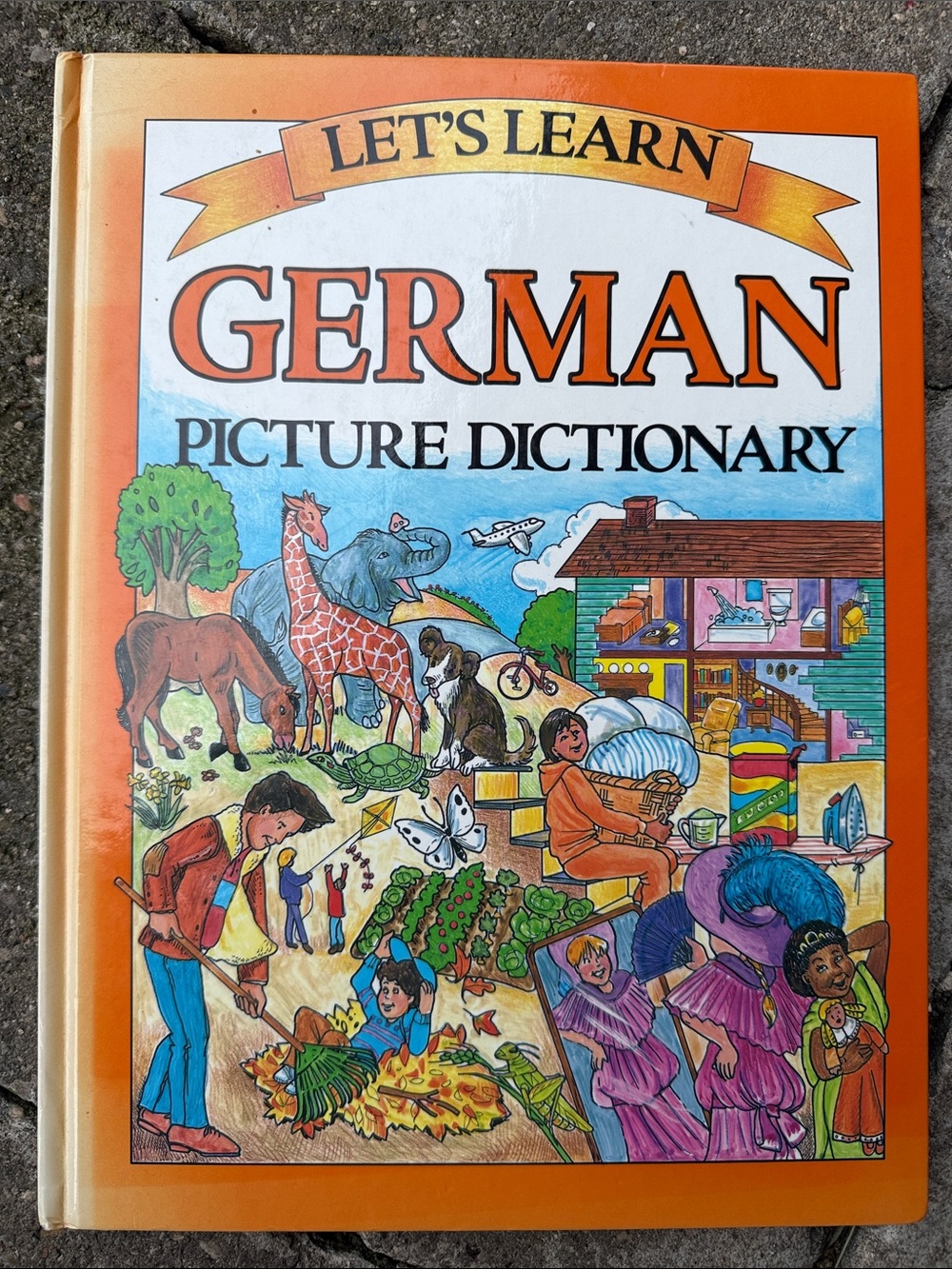 Let's Learn German Picture Dictionary - Orange Cover